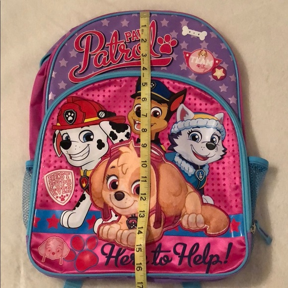 NWT Girls Paw Patrol Backpack - Picture 7 of 8